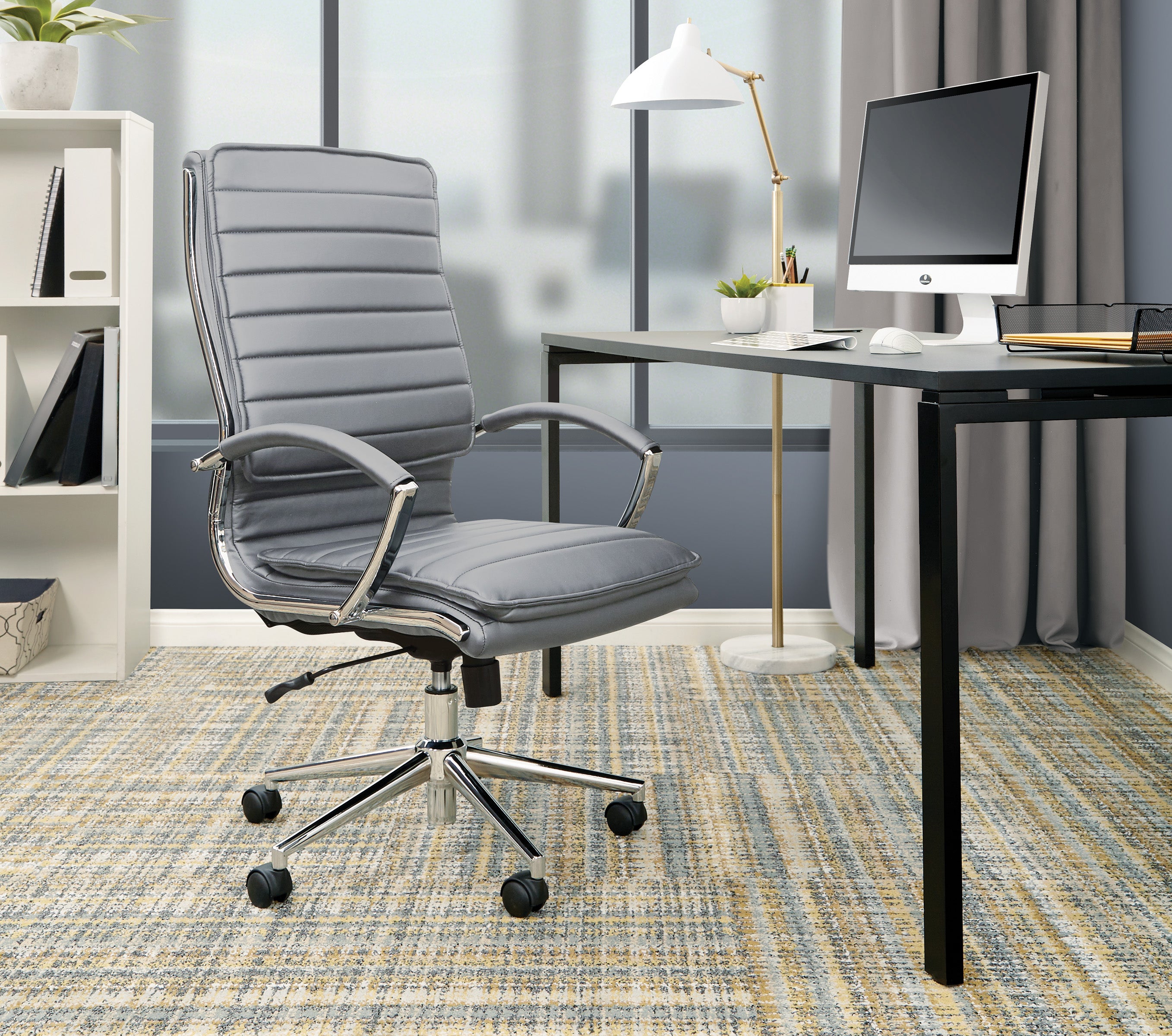 High Back Manager's Faux Lthr Chair